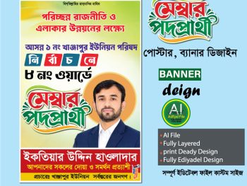 মেয়র পদপ্রার্থী ব্যানার, পোষ্টার ডিজাইন